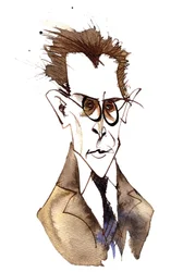Anton von Webern, østerriksk komponist (1883-1945); karikatur